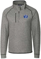 Cutter and Buck Air Force Falcons Mens Grey Mainsail Sweater Big Tall Qtr Zip
