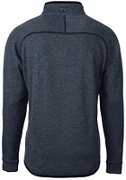 Cutter and Buck Auburn Tigers Mens Navy Blue Mainsail Sweater Big Tall Qtr Zip