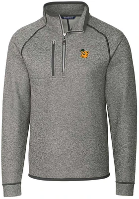 Cutter and Buck Baylor Bears Mens Mainsail Sweater Big Tall Qtr Zip