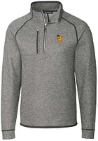 Cutter and Buck Baylor Bears Mens Mainsail Sweater Big Tall Qtr Zip