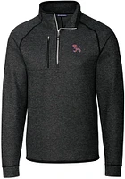 Cutter and Buck Clemson Tigers Mens Charcoal Mainsail Sweater Big Tall Qtr Zip