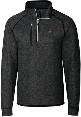 Cutter and Buck Florida Gators Mens Charcoal Mainsail Sweater Big Tall Qtr Zip