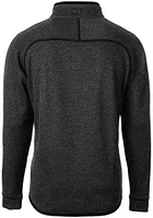 Cutter and Buck Georgetown Hoyas Mens Charcoal Mainsail Sweater Big Tall Qtr Zip