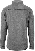 Cutter and Buck Georgetown Hoyas Mens Grey Mainsail Sweater Big Tall Qtr Zip