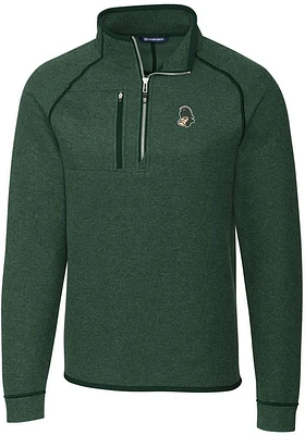 Cutter and Buck Michigan State Spartans Mens Mainsail Sweater Big Tall Qtr Zip