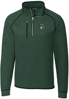Cutter and Buck Michigan State Spartans Mens Mainsail Sweater Big Tall Qtr Zip