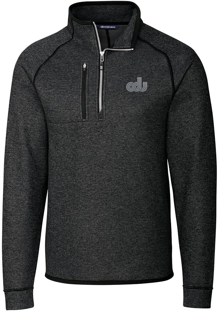 Cutter and Buck Old Dominion Monarchs Mens Charcoal Mainsail Sweater Big Tall Qtr Zip