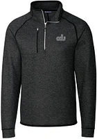 Cutter and Buck Old Dominion Monarchs Mens Charcoal Mainsail Sweater Big Tall Qtr Zip