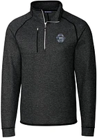 Mens Penn State Nittany Lions Charcoal Cutter and Buck Mainsail Sweater Qtr Zip