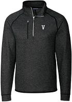Cutter and Buck Villanova Wildcats Mens Charcoal Mainsail Sweater Big Tall Qtr Zip