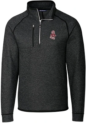 Cutter and Buck Washington State Cougars Mens Charcoal Mainsail Sweater Big Tall Qtr Zip