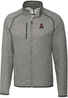 Cutter and Buck Alabama Crimson Tide Mens Grey Mainsail Sweater Big Tall Light Weight Jacket