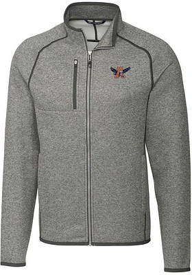 Cutter and Buck Auburn Tigers Mens Grey Mainsail Sweater Big Tall Light Weight Jacket