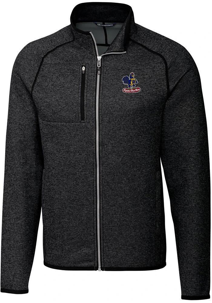 Cutter and Buck Delaware Fightin' Blue Hens Mens Charcoal Mainsail Sweater Big Tall Light We..