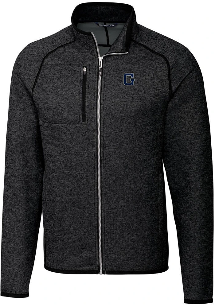 Cutter and Buck Georgetown Hoyas Mens Charcoal Mainsail Sweater Big Tall Light Weight Jacket
