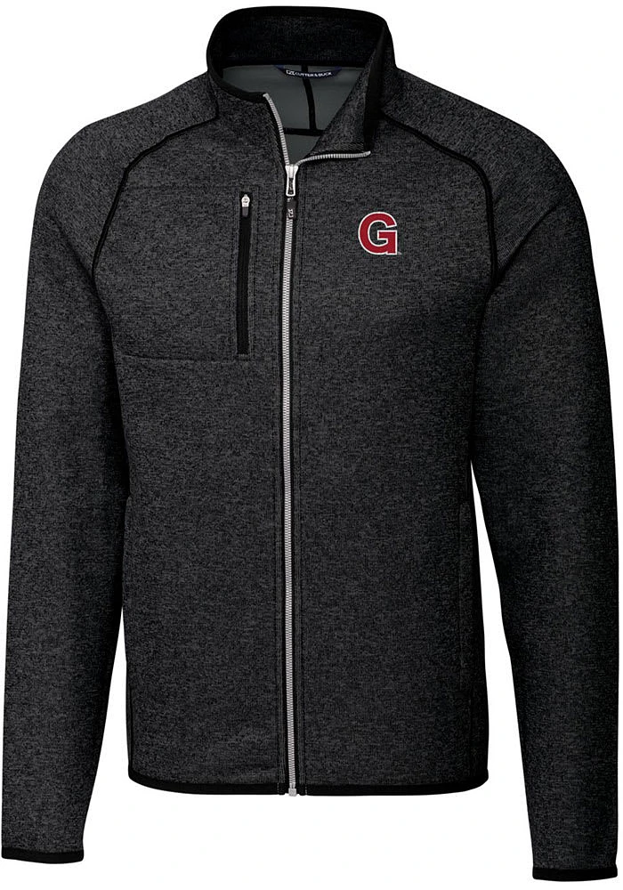 Cutter and Buck Gonzaga Bulldogs Mens Charcoal Mainsail Sweater Big Tall Light Weight Jacket