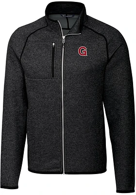 Cutter and Buck Gonzaga Bulldogs Mens Charcoal Mainsail Sweater Big Tall Light Weight Jacket