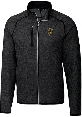 Cutter and Buck Grambling State Tigers Mens Charcoal Mainsail Sweater Big Tall Light Weight ..