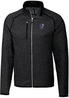 Cutter and Buck Kansas Jayhawks Mens Charcoal Mainsail Sweater Big Tall Light Weight Jacket
