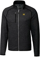 Cutter and Buck Michigan Wolverines Mens Charcoal Mainsail Sweater Big Tall Light Weight Jacke..