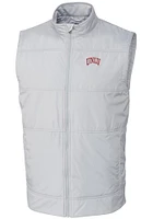 Cutter and Buck UNLV Runnin Rebels Mens White Stealth Hybrid Quilted Windbreaker Vest Big Ta..