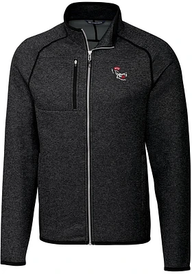 Cutter and Buck NC State Wolfpack Mens Charcoal Mainsail Sweater Big Tall Light Weight Jacke..