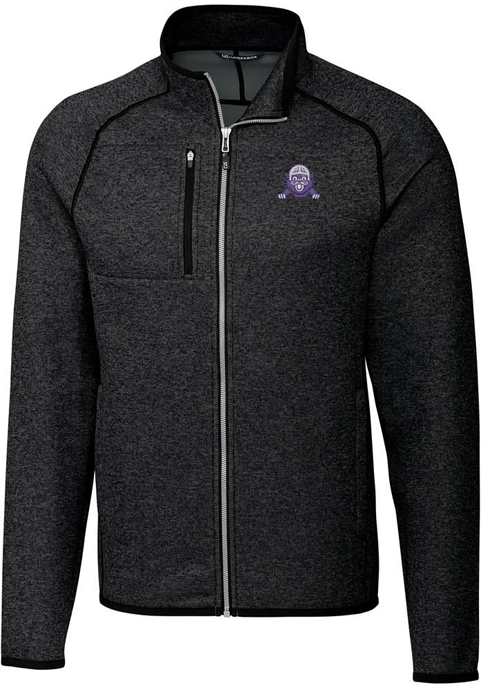 Cutter and Buck Northwestern Wildcats Mens Charcoal Mainsail Sweater Big Tall Light Weight Jacke
