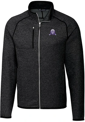 Cutter and Buck Northwestern Wildcats Mens Charcoal Mainsail Sweater Big Tall Light Weight Jacke