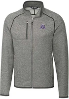 Cutter and Buck Northwestern Wildcats Mens Grey Mainsail Sweater Big Tall Light Weight Jacket