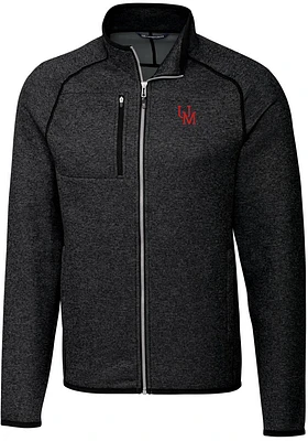 Cutter and Buck Ole Miss Rebels Mens Charcoal Mainsail Sweater Big Tall Light Weight Jacket