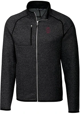 Cutter and Buck Southern Illinois Salukis Mens Charcoal Mainsail Sweater Big Tall Light Weig..