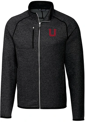 Cutter and Buck Utah Utes Mens Charcoal Mainsail Sweater Big Tall Light Weight Jacket