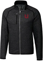Cutter and Buck Utah Utes Mens Charcoal Mainsail Sweater Big Tall Light Weight Jacket