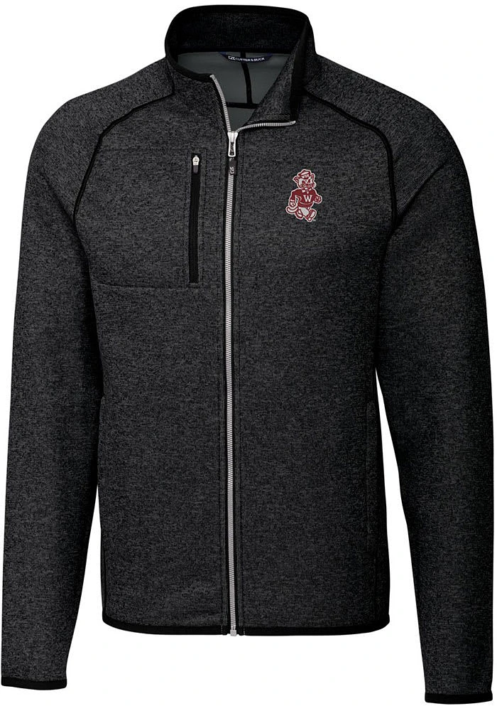 Cutter and Buck Washington State Cougars Mens Charcoal Mainsail Sweater Big Tall Light Weigh..