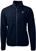 Cutter and Buck Auburn Tigers Mens Navy Blue Cascade Eco Sherpa Big Tall Light Weight Jacket