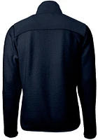 Cutter and Buck Georgetown Hoyas Mens Navy Blue Cascade Eco Sherpa Big Tall Light Weight Jac..