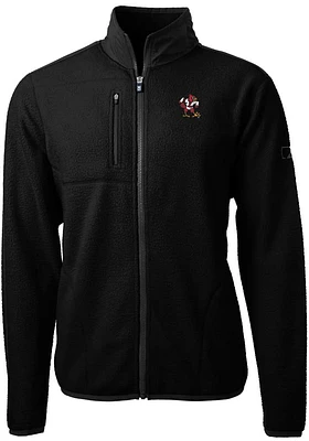 Cutter and Buck Louisville Cardinals Mens Black Cascade Eco Sherpa Big Tall Light Weight Jac..