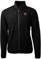 Cutter and Buck Louisville Cardinals Mens Black Cascade Eco Sherpa Big Tall Light Weight Jac..