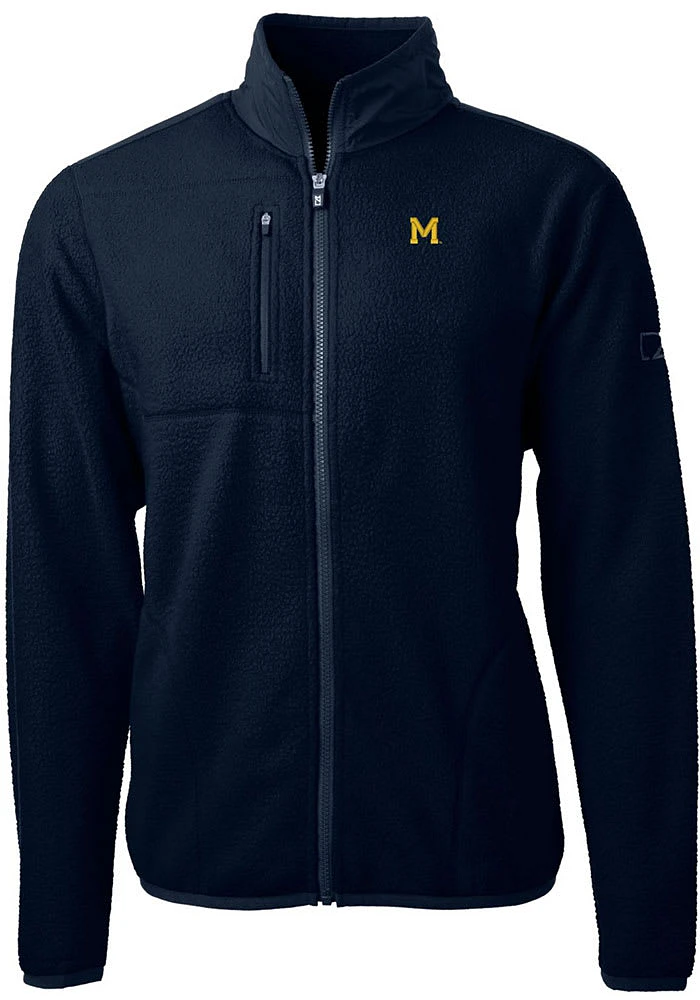 Cutter and Buck Michigan Wolverines Mens Cascade Eco Sherpa Big Tall Light Weight Jacket