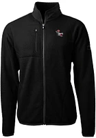 Cutter and Buck NC State Wolfpack Mens Black Cascade Eco Sherpa Big Tall Light Weight Jacket