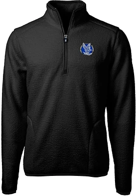 Cutter and Buck Air Force Falcons Mens Black Cascade Eco Sherpa Big Tall Qtr Zip