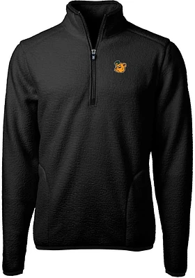 Cutter and Buck Baylor Bears Mens Black Cascade Eco Sherpa Big Tall Qtr Zip