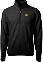Cutter and Buck Baylor Bears Mens Black Cascade Eco Sherpa Big Tall Qtr Zip
