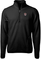Cutter and Buck LSU Tigers Mens Black Cascade Eco Sherpa Big Tall Qtr Zip