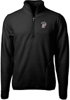Cutter and Buck Mississippi State Bulldogs Mens Black Cascade Eco Sherpa Big Tall Qtr Zip