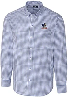 Cutter and Buck Delaware Fightin' Blue Hens Mens Easy Care Stretch Gingham Big Tall Dre..