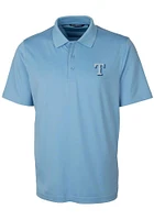 Cutter and Buck Texas Rangers Mens Light Blue Forge Short Sleeve Polo