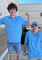 Cutter and Buck St Louis Cardinals Mens Light Blue Forge Short Sleeve Polo