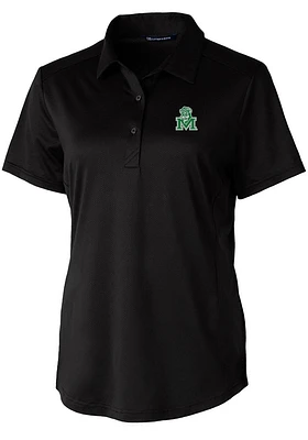 Cutter and Buck Marshall Thundering Herd Womens Prospect Textured Short Sleeve Polo Shirt