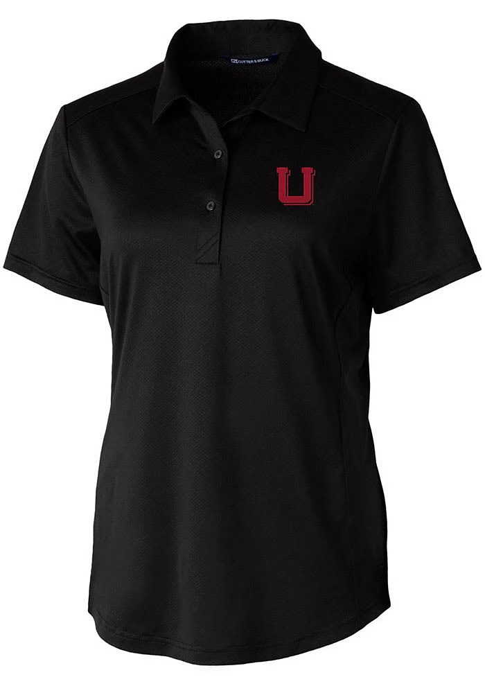 Cutter and Buck Utah Utes Womens Vault Prospect Textured Short Sleeve Polo Shirt